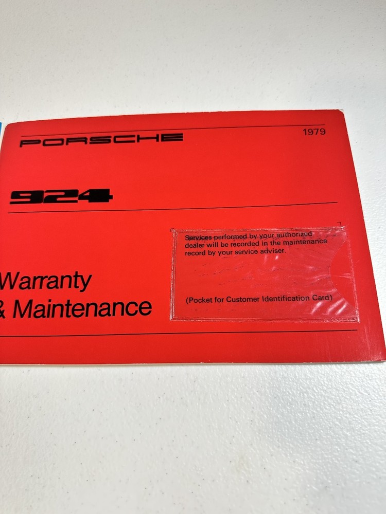 1979 Porsche 924 Owner's Manual Set