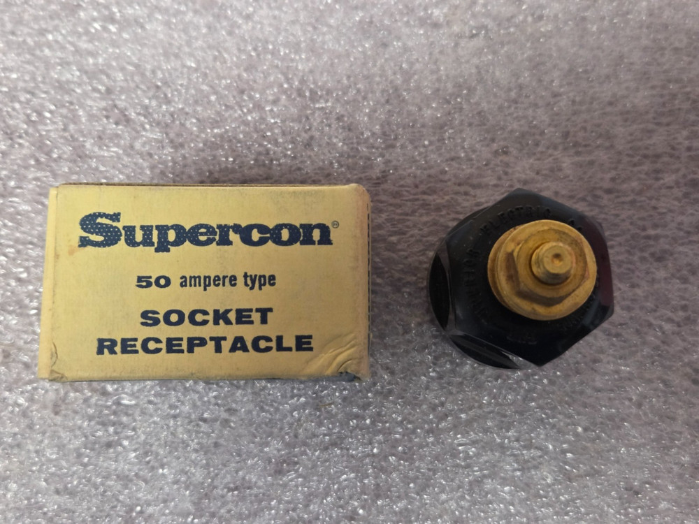 '1 PIECE' - PN# RS50GB - SUPERCON - SOCKET RECEPTACLE - 50A BLACK