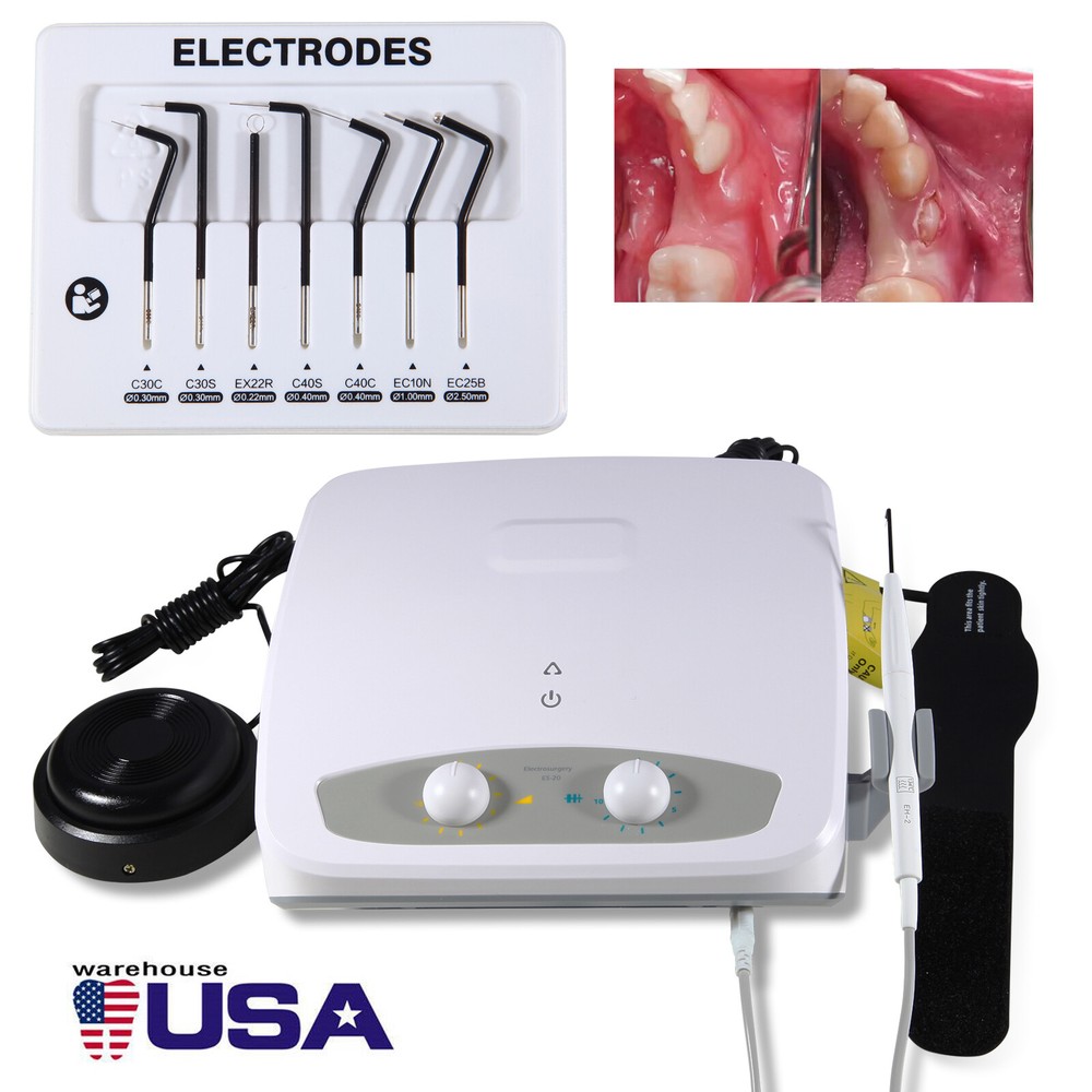Electrosurgery Dental Cutting Unit with 7 Electrodes Tips 110v
