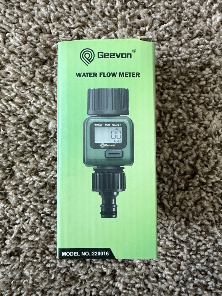 Geevon Garden Hose Water Flow Meter 220016