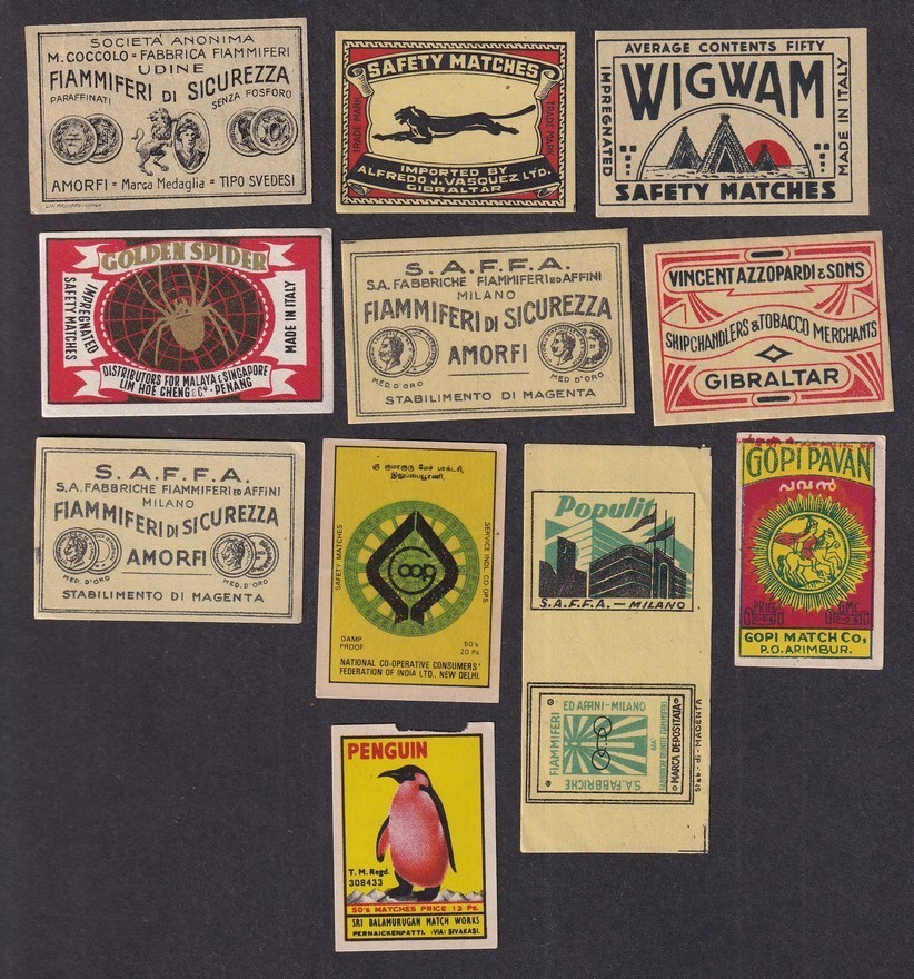Matchbox labels collection (50)
