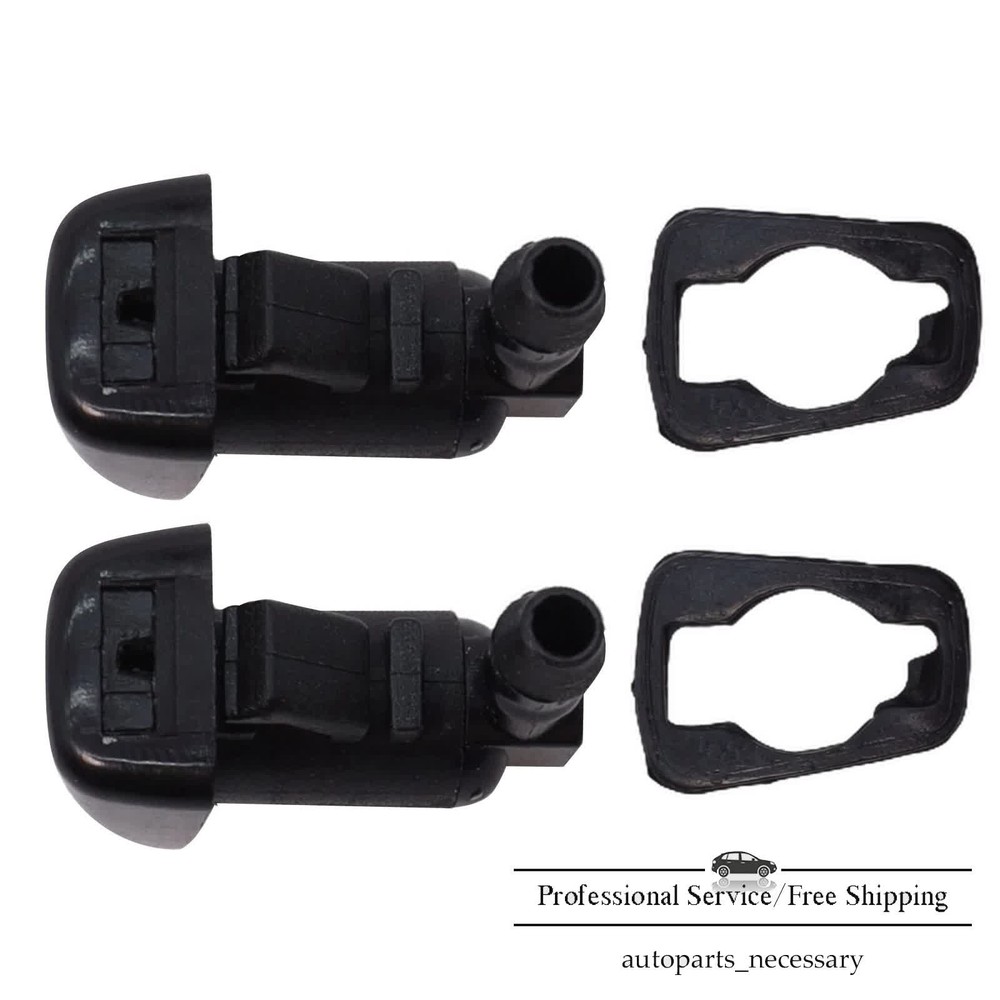 2Pcs For 2011-2014 Ford Edge Windshield Washer Nozzle Spray Jet w/ Gaskets
