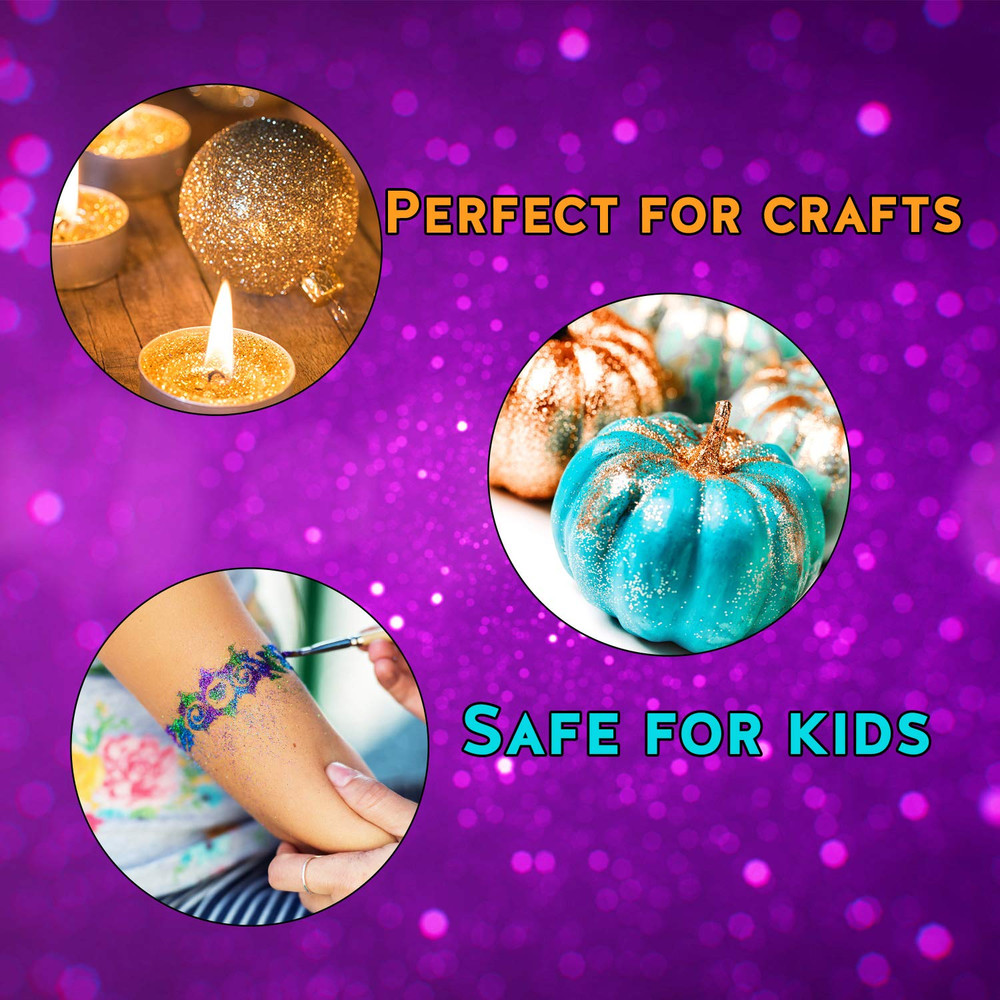 Moonlit Silver Biodegradable Glitter 1/2 Ounce - Made from Plant Cellulose, Eart