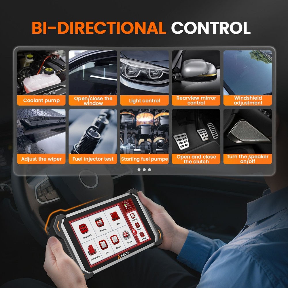 ANCEL DS600 BT All System Bidirectional Scanner Diagnostic Tool Gearbox Reset