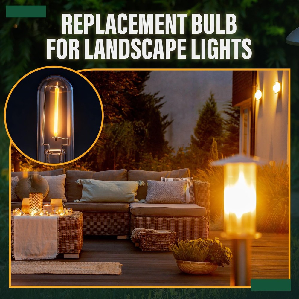 4 Pack Solar Light Replacement Bulbs 3000K 0.5W DC 3V Warm White