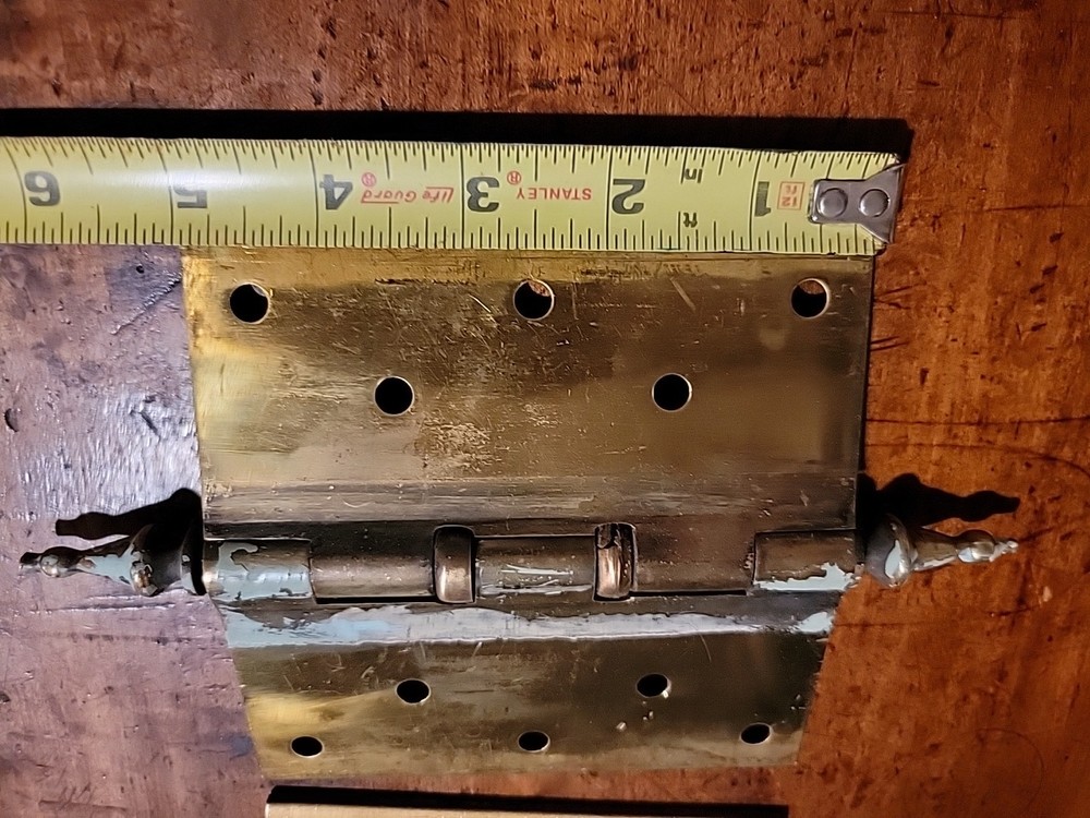 Set 3 Antique Brass Hinges