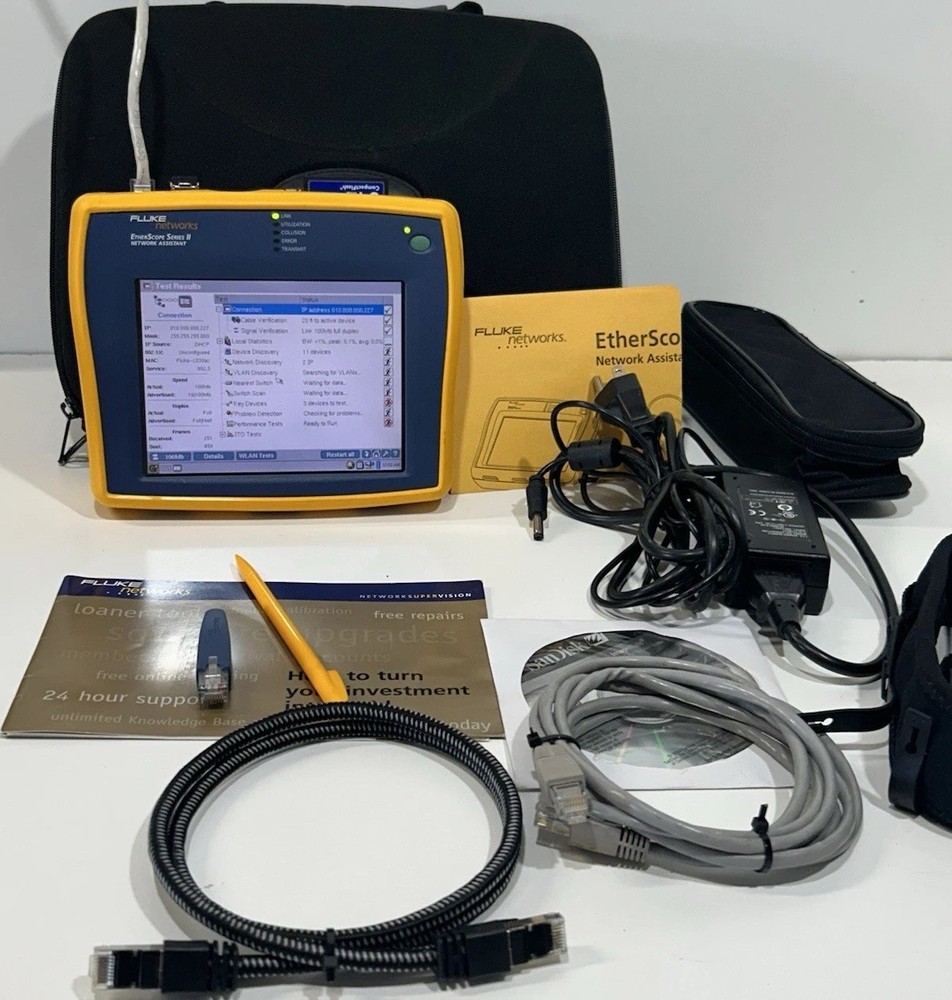 Fluke EtherScope Series II , Network Assistant ES2-PRO-I W/4 Options LAN,WAN EX.