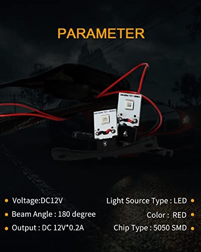 LED Devil Eye DRL LED Module for Projector Lens Retrofit DIY Demon Evil Red