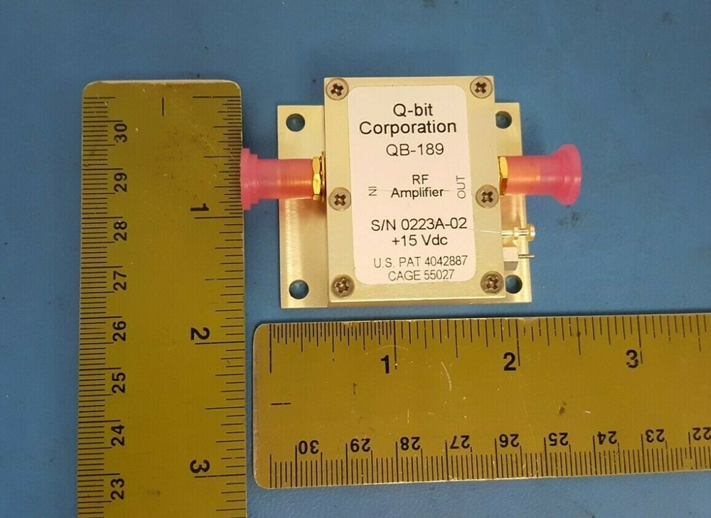 RF Amplifier, 15VDC, Q-BIT CORP, QB-189