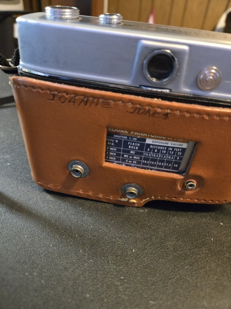 Vintage Kodak Automatic 35 Camera with Strap And Leather Case