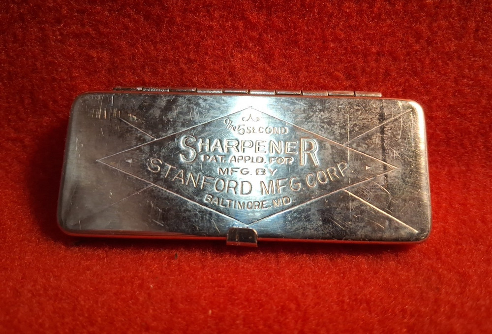 Vintage Stanford Razor Five Second Sharpener Box in Original Box~ Baltimore