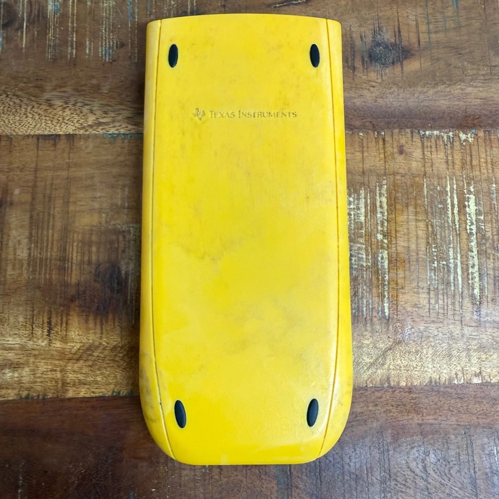 Texas Instruments TI-84 Plus Graphing Calculator Yellow Case Tested Working