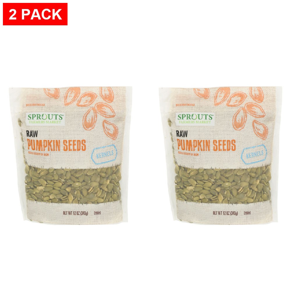 2 Pack - Sprouts Raw Pumpkin Seed Kernels 12 oz