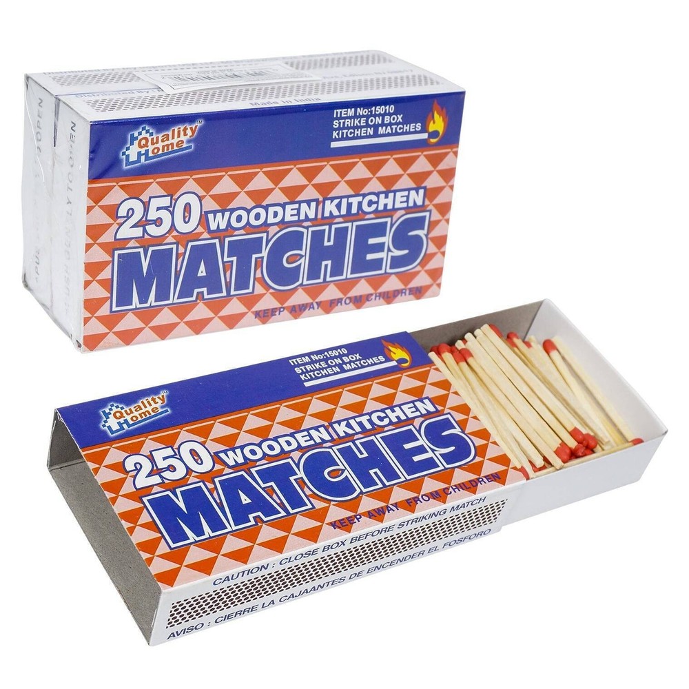 Wooden Matches Kitchen 250 Pack