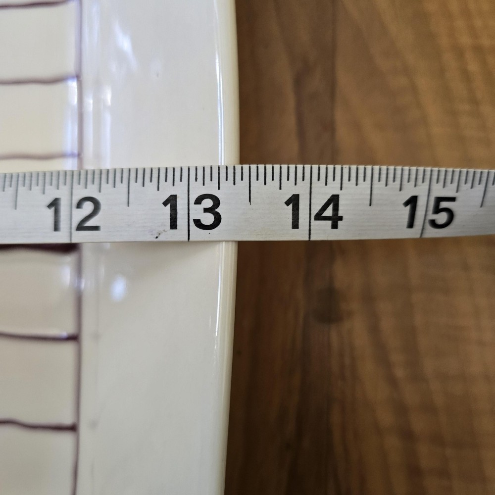 Vintage Hartstone American Flag Baking Dish Rectangular White Ceramic USA 1990