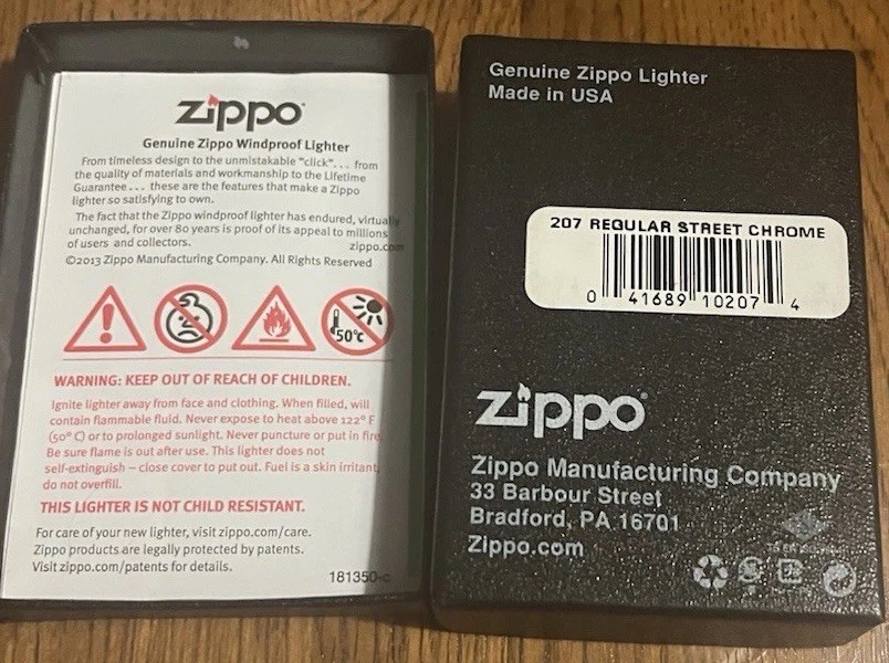 Zippo 207 Regular Street Chrome lighter