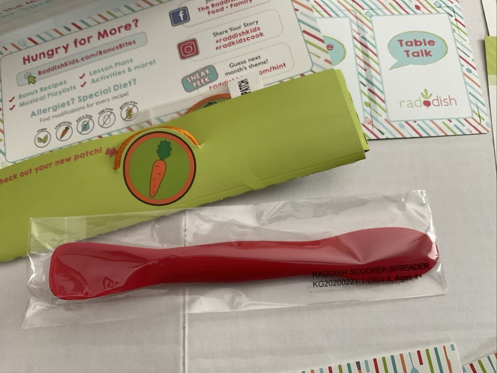 Raddish Kids Cooking Spring Celebration With Scooper Spreader & Patch