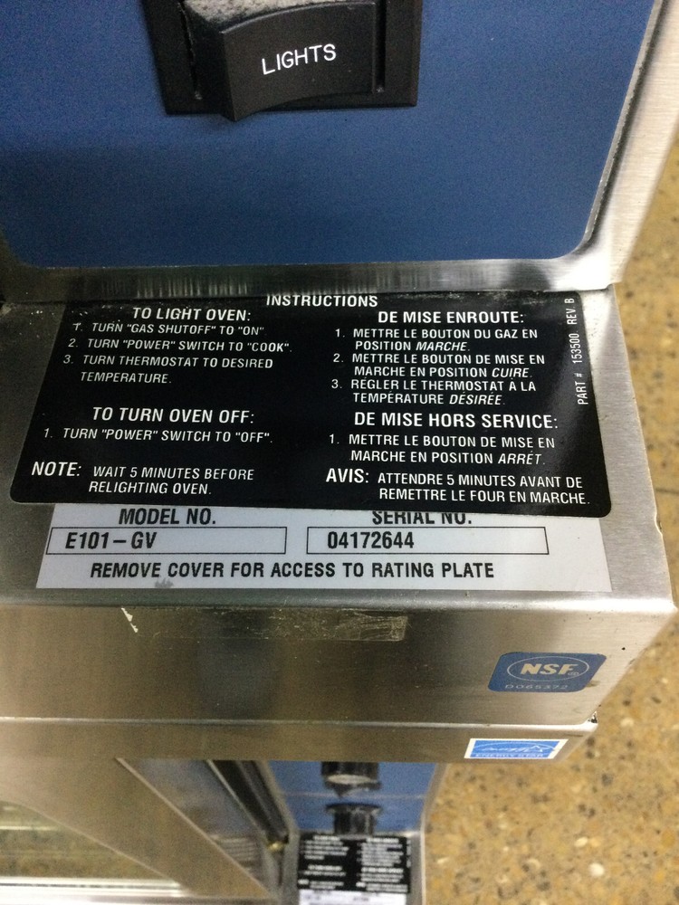 Duke E101-GV Gas Double Stack Convection Full size Oven With Casters