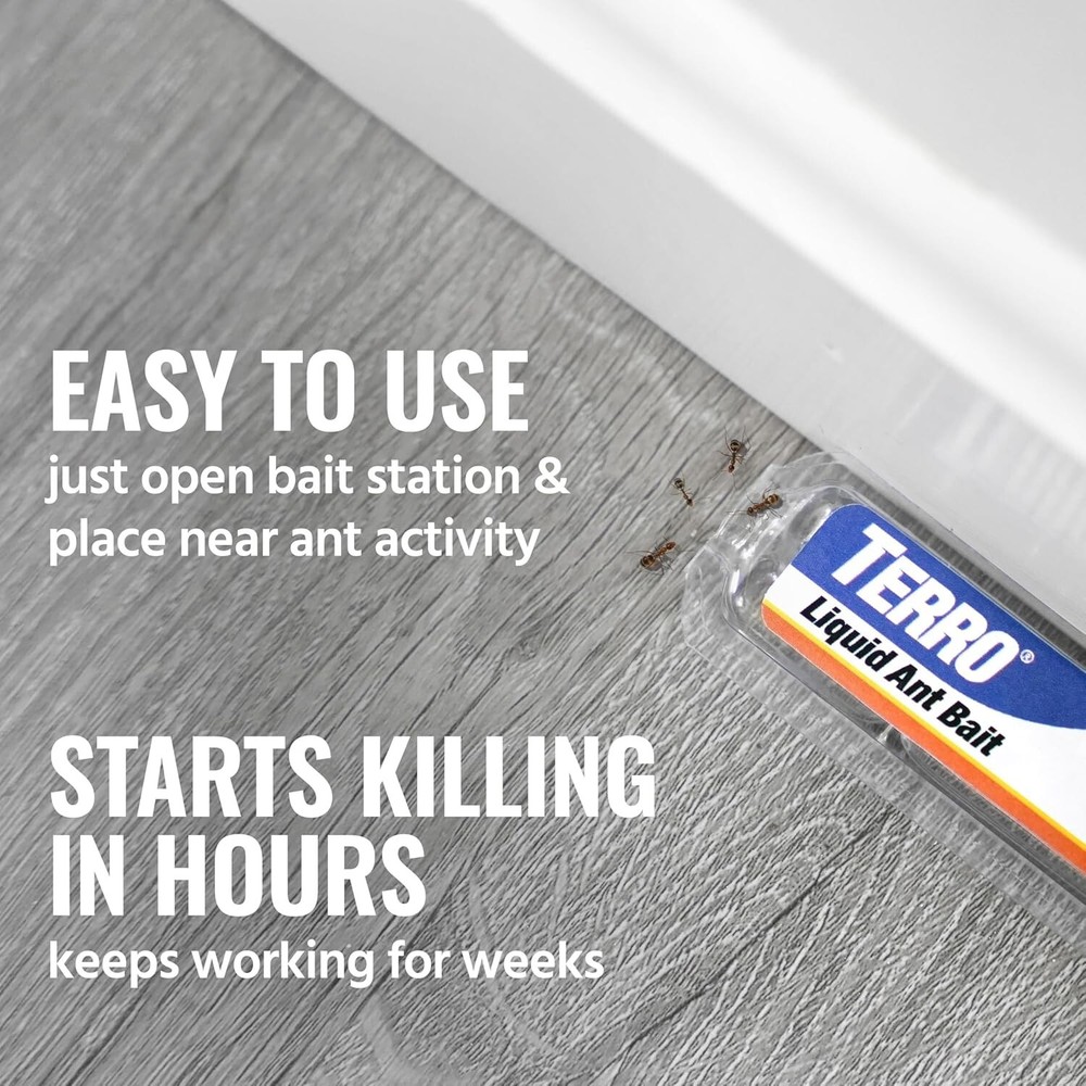 TERRO T300 Liquid Ant Baits 6ct, 2-Pack – Kill Ants Fast & Keep Them Away!