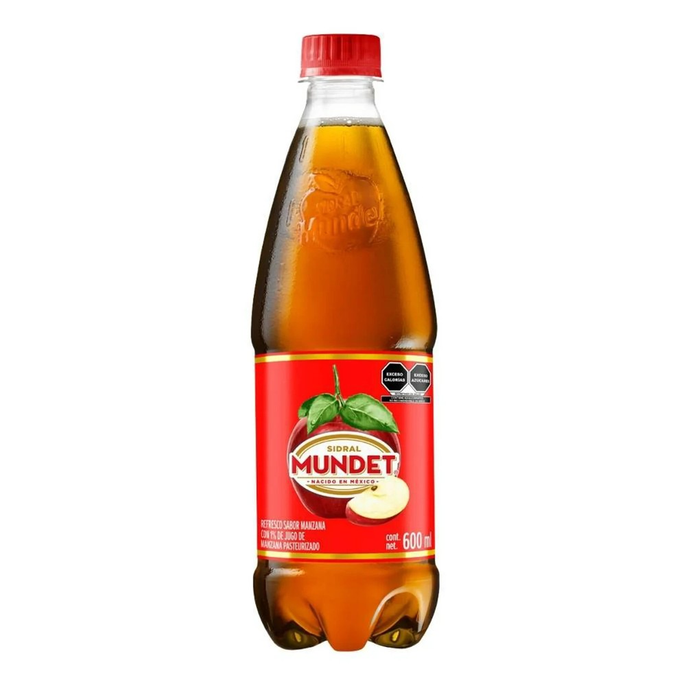 8 BOTTLES Sidral Mundet Apple Soda 600ml