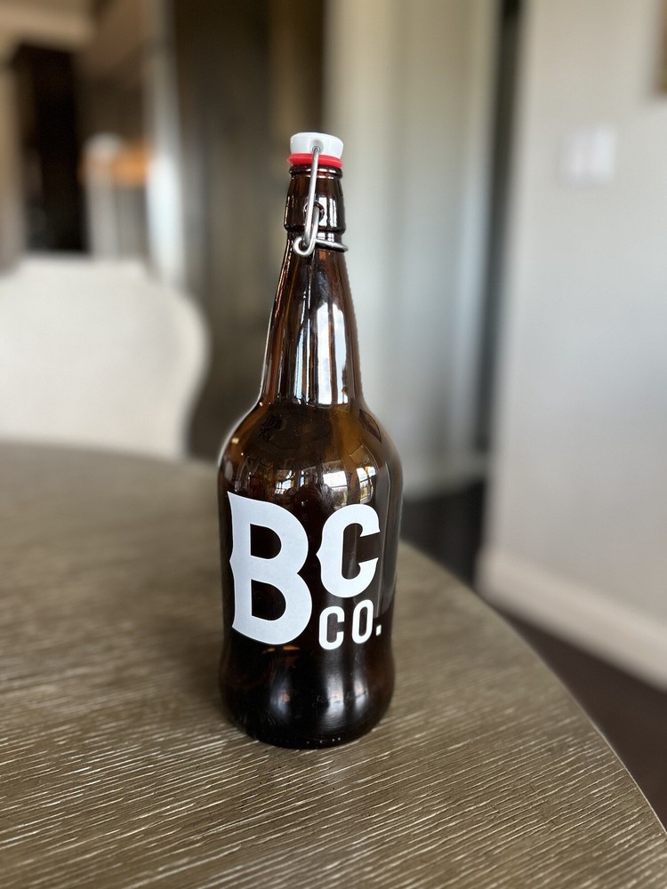 Bishop Cider Co. Brown Bottle Empty Grandstand 32 oz