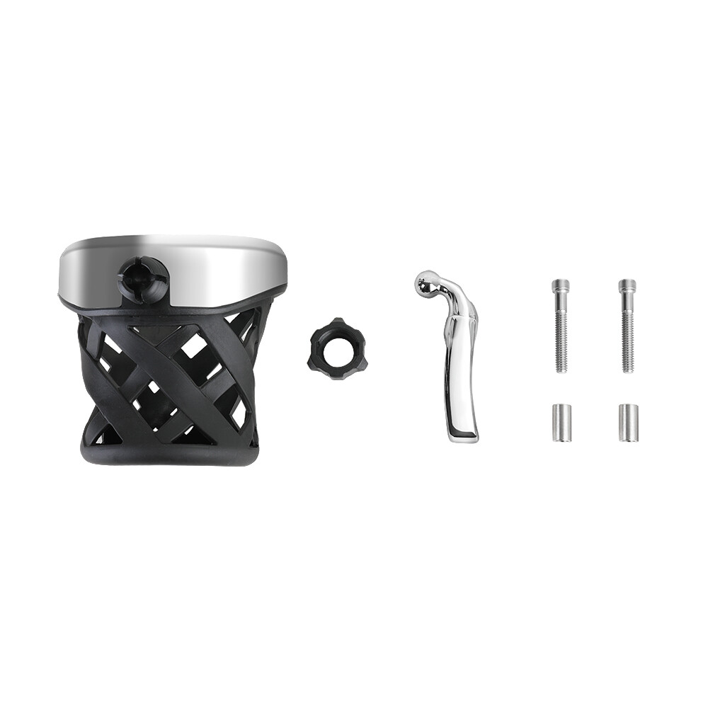 For Harley Motorcycle Electra Glide Handlebar Cup Holder Drink Mesh Basket Mount