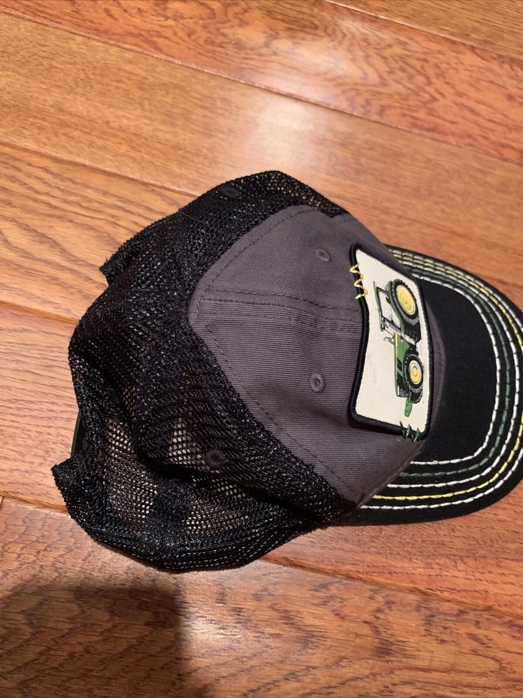 john deere boys tractor trucker hat