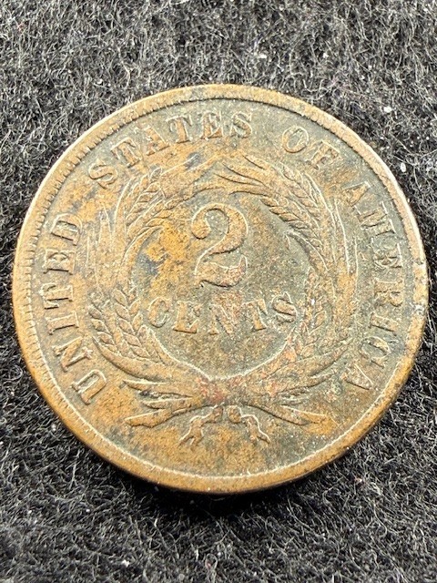 1865 TWO CENT PIECE - NICE COIN! SHIPS FREE!