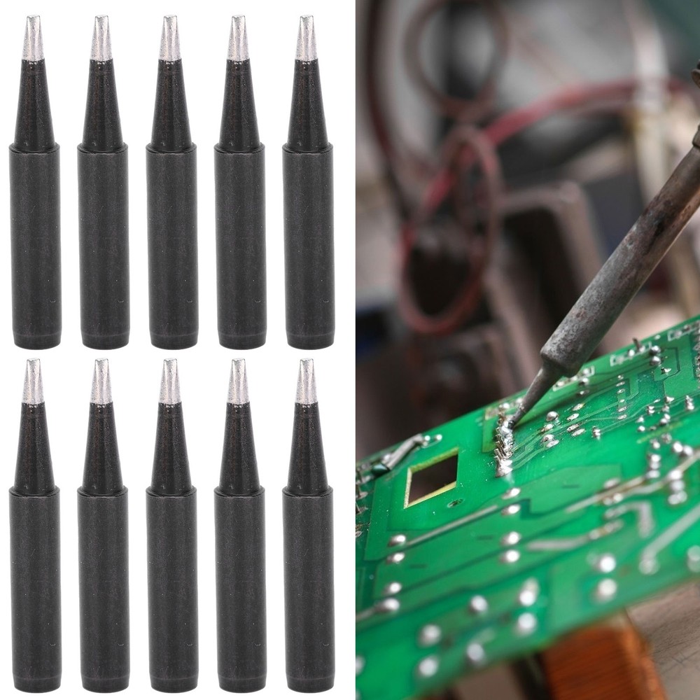 10Pcs Soldering Iron Tips Inner Heating Type For 936/937/938 Series Tools Part