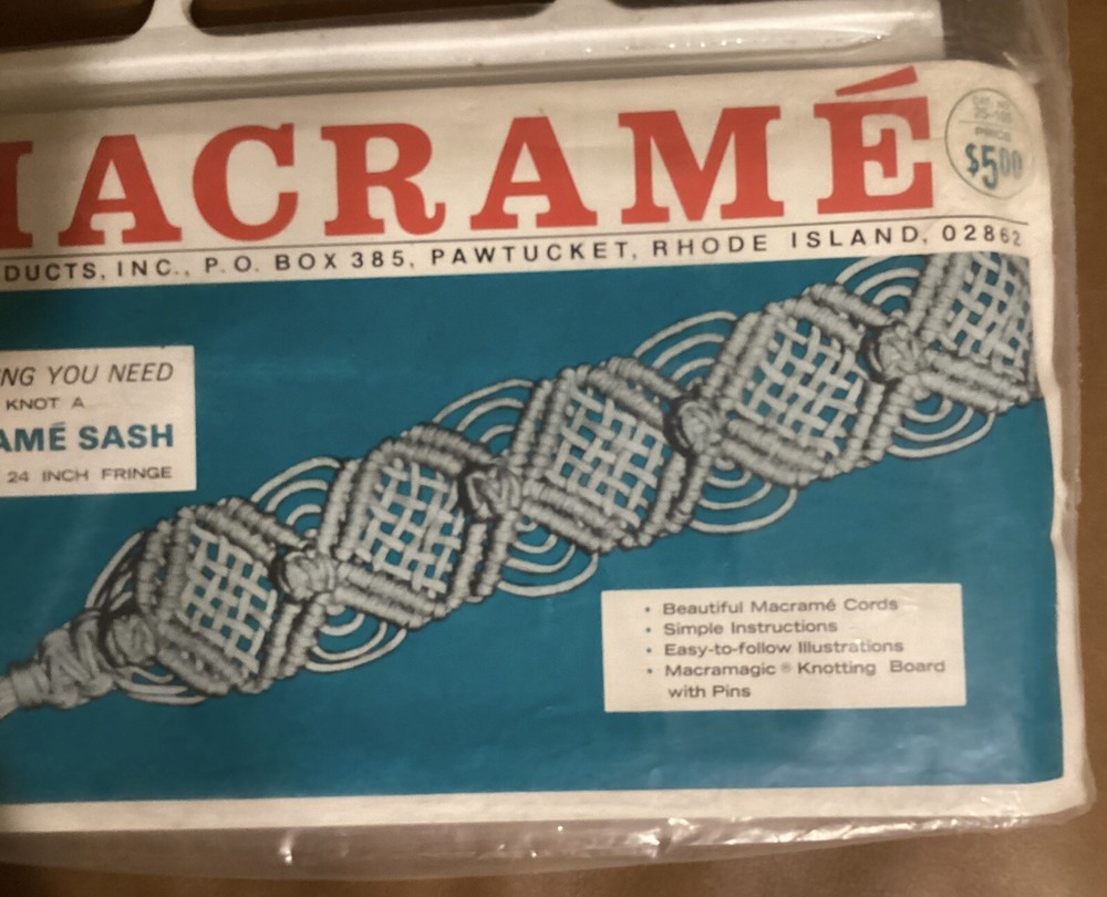 Macrame Sash Kit GS Camelot Products 02862