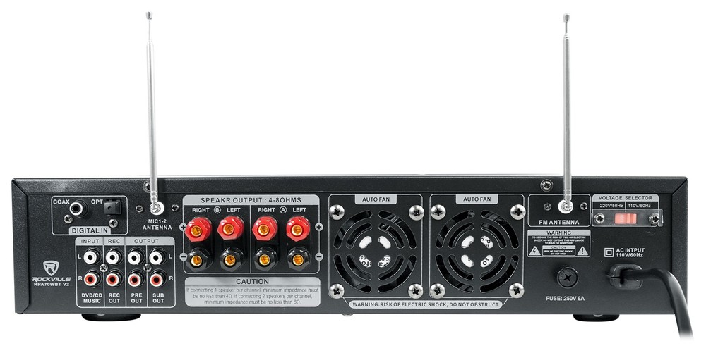 Technical Pro Dual 15" LED Karaoke Speakers+Bluetooth Amplifier+2) Wireless Mics