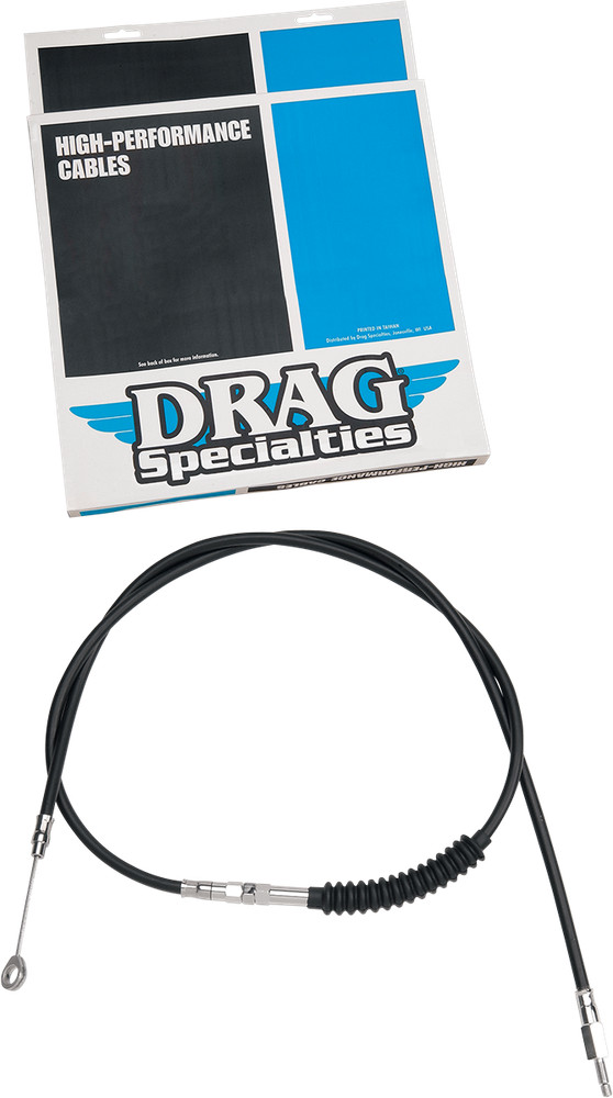 Drag Specialties Black Vinyl High Efficiency Clutch Cable 0652-1407