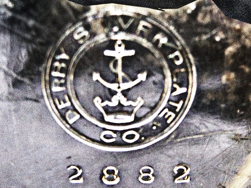 ANTIQUE DERBY SILVER CO. Victorian Rustic Deep Serving Dish #2882