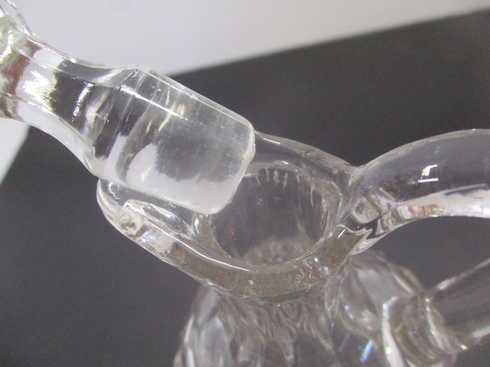 One Little Pressed Glass Cruet