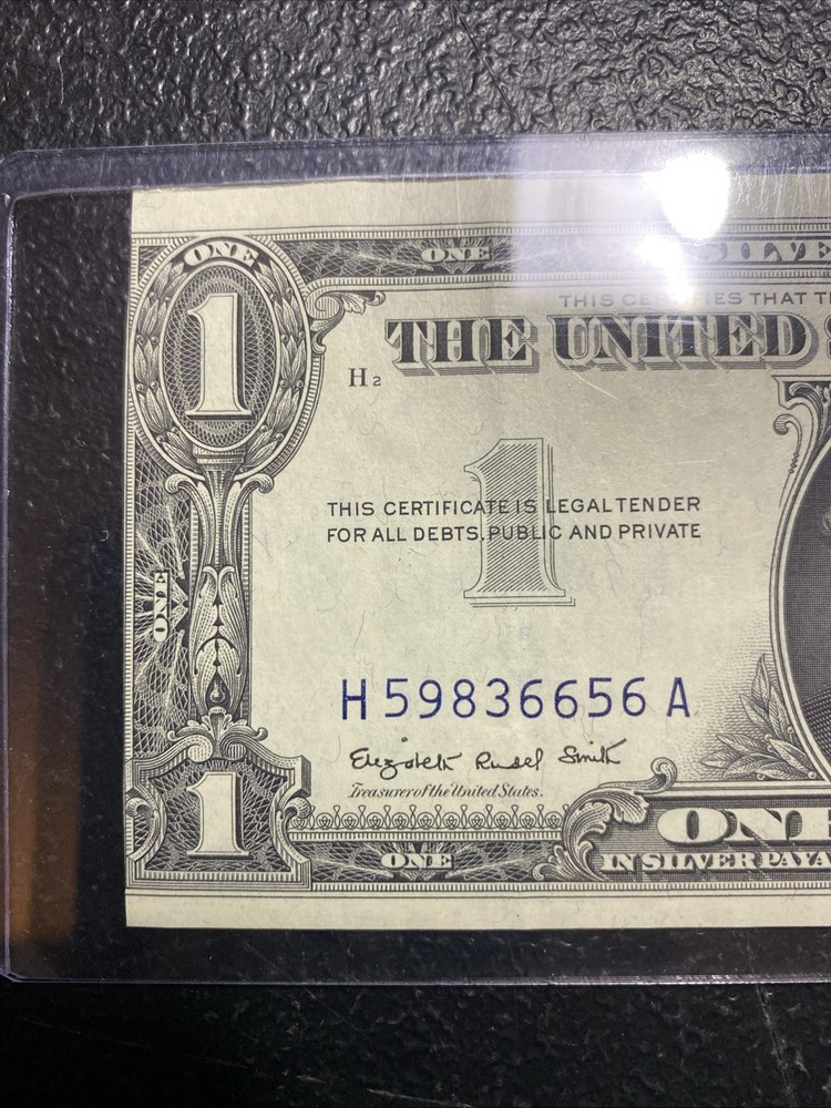 💎 1957 A One Dollar Blue Silver Certificate (CUTTING ERROR)