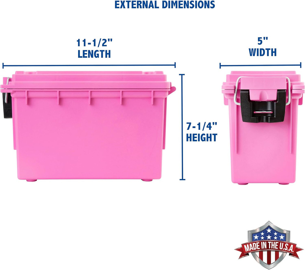 Sheffield 12631 Ammo Storage Box, Stackable .30 Cal Field Boxes, Water and Dust