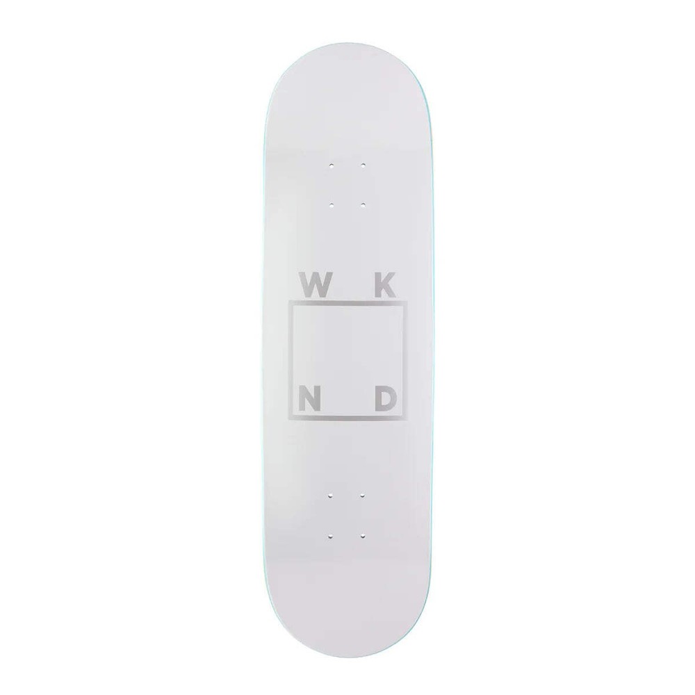 WKND Skateboard Deck Logo White 9.0