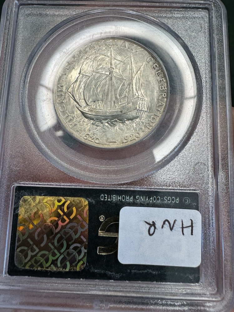 1920 PCGS MS64 Pilgrim Classic Commemorative in Old Green Holder(OGH)