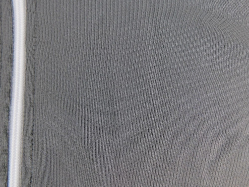 Dunning Golf Mens Designer Gray White Pullover QZ Jacket Large NICE