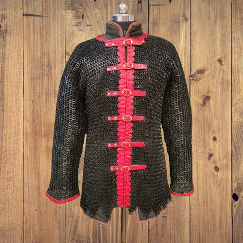 Medieval Chainmail Shirt 9MM Flat Riveted And Washer