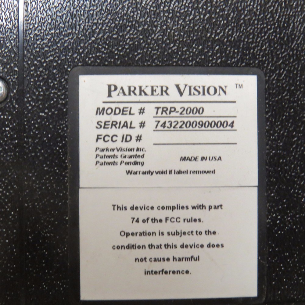 Parker Vision TRP-2000-00 Camera Tracker w/Tracking Ring Belt used