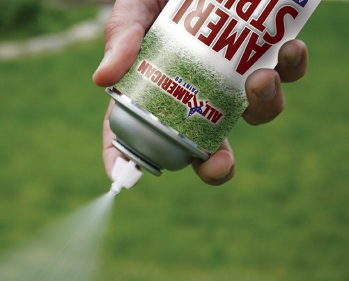 Ameri-Stripe White Grass Aerosol Striping Spray Paint - 1 Case Pack (12 Cans)