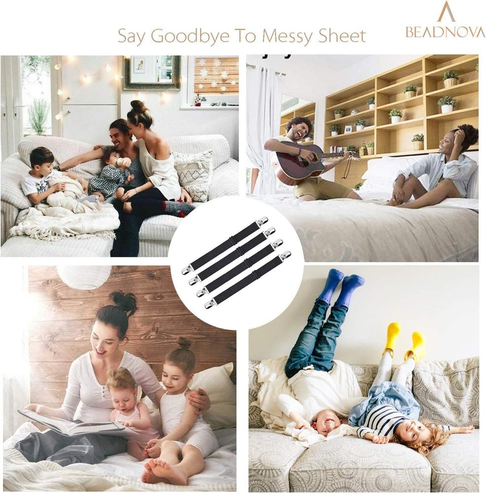 Fitted Bed Sheet Corner Gripper Clips