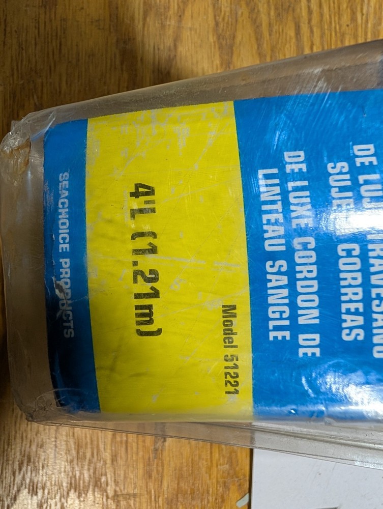 Seachoice 51221 Transom Tie Down Strap 2"x48" PAIR Black Trailer (P4CE1)