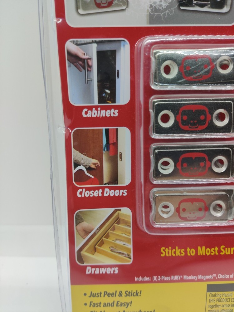 Ruby Monkey Magnets Ultra-Thin MAGNETIC *8 Plate Sets* Keeps It All Shut.