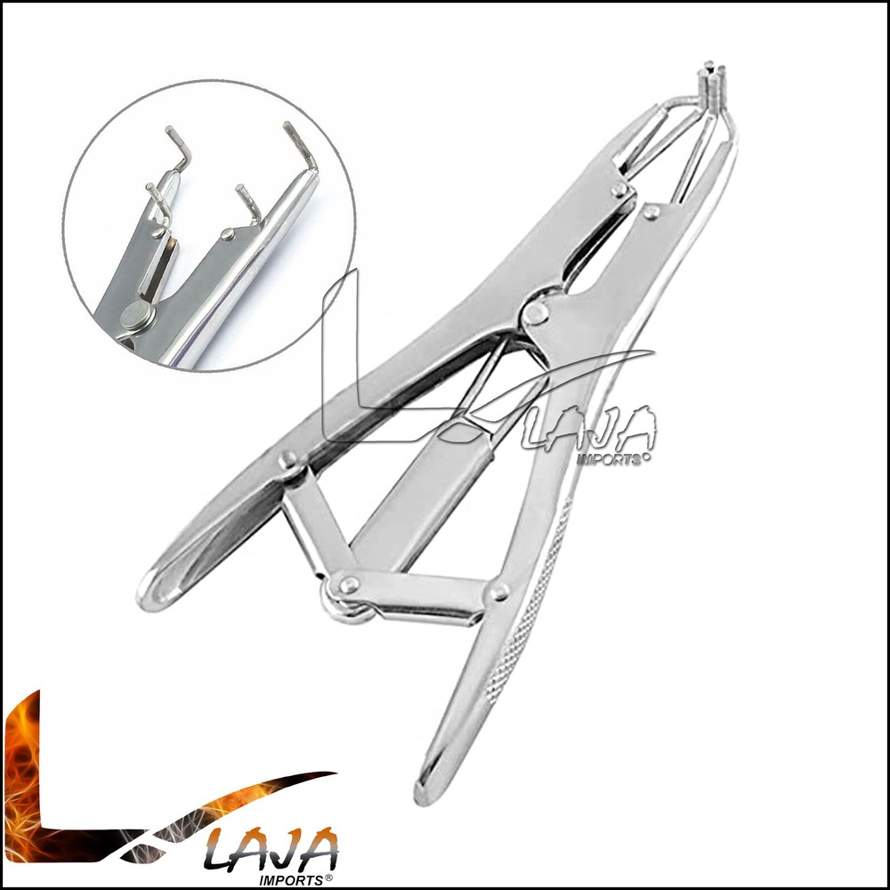 Chrome Plated Elastrator Castrating Castration Pliers Tail Livestock