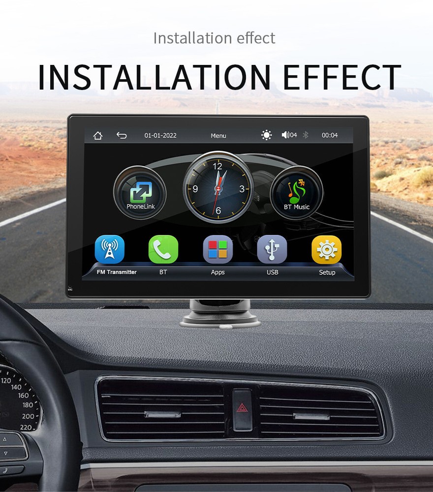 Buletooth Car Radio Multimedia Player For CarPlay Android Auto Touch Screen MP5
