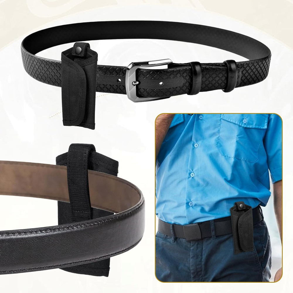 Duty Belt Tactical Silent Key Holder Keeper Pouch Black Chain for Security