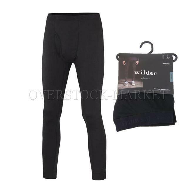 NEW! MEN WILDER BY TERRAMAR TECH FLEECE LINED BASE LAYER THERMAL PANT! VARIETY!