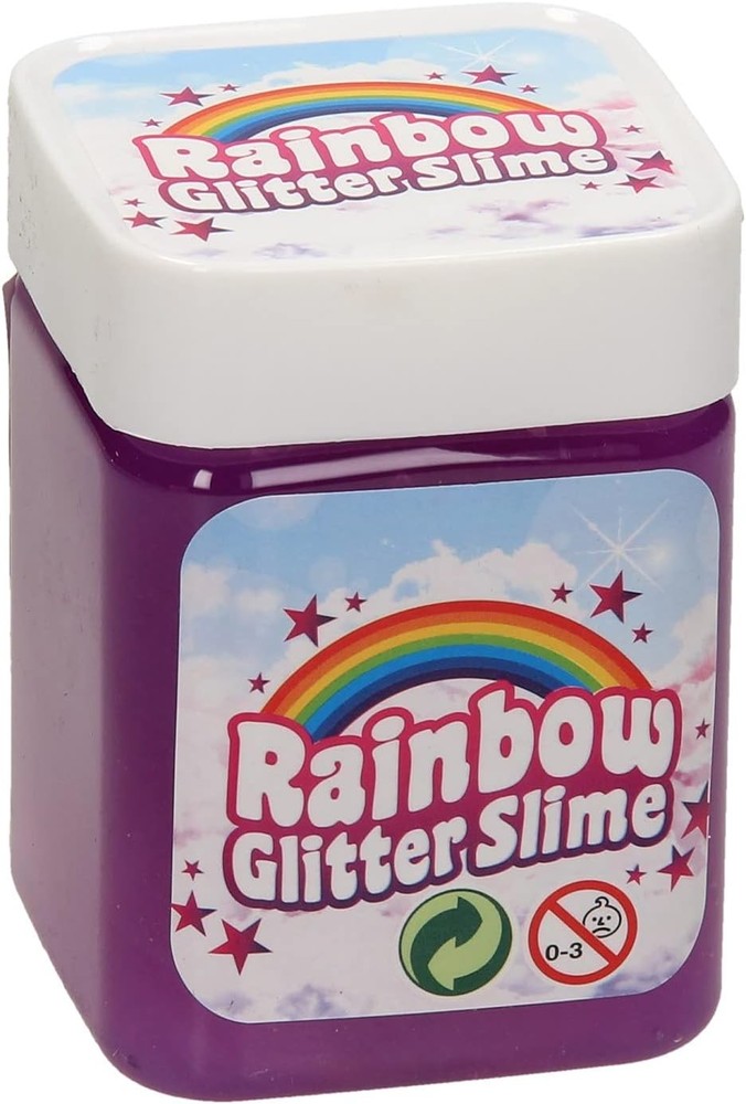 Regenboog Glitter Slijm